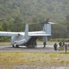 Máy bay vận tải hạng nặng MV-22 Osprey. (Ảnh: Kyodo/TTXVN)