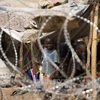 Trại tị nạn quốc tế gần thủ đô Bangui, Cộng hòa Trung Phi ngày 1/1/2014. (Ảnh: AFP/TTXVN)
