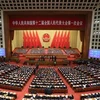 Lễ khai mạc phiên họp kỳ họp lần thứ nhất, Quốc hội Trung Quốc khóa XII, tại Đại lễ đường nhân dân ở Bắc Kinh. (Ảnh: THX/TTXVN)