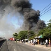 Cháy lớn thiêu rụi gần 2.000m2 nhà xưởng của công ty nội thất 