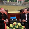 Bí thư thành ủy Hà Nội tiếp Bộ trưởng bộ truyền giáo Tòa thánh Vatican