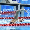 Nguyễn Thị Ánh Viên phá kỷ lục SEA Games với thành tích 2 phút 13 giây 53 ở nội dung bơi hỗn hợp 200m của nữ. (Ảnh: TTXVN)