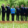 Các nhà lãnh đạo chụp ảnh lưu niệm tại Hội nghị thượng đỉnh G-7. (Nguồn: AFP/TTXVN)