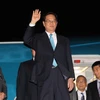Thủ tướng Nguyễn Tấn Dũng đến sân bay Haneda, Tokyo. (Ảnh: Đức Tám/TTXVN)