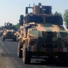 Xe quân sự Thổ Nhĩ Kỳ gác gần Kilis, khu vực giáp giới với Syria ngày 23/7. Ảnh minh họa. (Nguồn: THX/TTXVN)