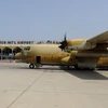 Máy bay quân sự của Saudi Arabia tham gia chiến dịch của liên quân tại sân bay quốc tế Aden, Yemen. (Nguồn: AFP/ TTXVN)
