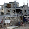 Cảnh đổ nát sau cuộc xung đột ở Gaza. (Nguồn: AFP/TTXVN)