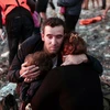 Người di cư cập bờ tại đảo Kos, Hy Lạp ngày 13/8. (Nguồn: AFP/TTXVN)