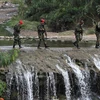 Binh sĩ Venezuela tuần tra tại San Antonio, gần biên giới Venezuela-Colombia ngày 23/8. (Nguồn: AFP/TTXVN)