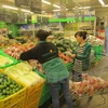 Hàng Việt được bày bán trong siêu thị (Ảnh: Đức Duy/Vietnam+)
