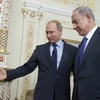 Thủ tướng Israel Benjamin Netanyahu (phải) và Tổng thống Nga Vladimir Putin. (Nguồn: Getty images)