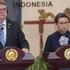 Bộ trưởng Ngoại giao Phần Lan và người đồng cấp Indonesia. (Nguồn: republika.co.id)