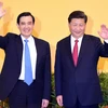  Chủ tịch Trung Quốc Tập Cận Bình (phải) đã có cuộc gặp người đứng đầu chính quyền Đài Loan Mã Anh Cửu (trái). (Nguồn: AFP/TTXVN)