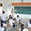 Một lớp học ở Cô Tô, Quảng Ninh. (Ảnh: Minh Quyết/TTXVN)