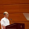 Tổng thống Thein Sein phát biểu tại phiên họp. (Nguồn: AFP/TTXVN)