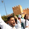 Người dân Maroc tham gia biểu tình. (Nguồn: AP)