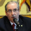 Chủ tịch Hạ viện Brazil Eduardo Cunha phát biểu trong một cuộc họp ở Brasilia. (Nguồn: AFP/TTXVN)