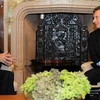 Tổng thống Argentina (phải) trong cuộc gặp với Ngoại trưởng Tây Ban Nha. (Nguồn: EPE)