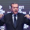 Tổng thống Tayyip Erdogan phát biểu tại Istanbul. (Nguồn: AFP/TTXVN)