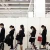 Người lao động Nhật Bản tại một hội chợ việc làm. (Nguồn: Bloomberg)