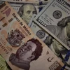 Đồng USD và đồng peso của Mexico. (Nguồn: AFP/TTXVN)