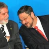 Cựu Tổng thống Lula da Silva (trái) và ông Antonio Palocci. (Nguồn: AP)