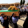 Lễ tang của Bashar Hamarneh, một trong hai công dân Jordan bị nhân viên Đại sứ quán Israel bắn chết tại Madba ngày 27/7. (Nguồn: THX/TTXVN)