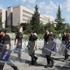 Cảnh sát Thổ Nhĩ Kỳ tuần tra tại Ankara. (Nguồn: AFP/TTXVN)