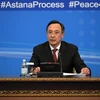 Ngoại trưởng Kazakhstan Kairat Abdrakhmanov phát biểu tại vòng hòa đàm Syria ở Astana ngày 24/1. (Nguồn: AFP/TTXVN)