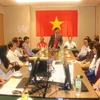 Đại sứ Lê Quý Quỳnh phát biểu tại buổi gặp mặt. (Ảnh: Lê Hòa/Vietnam+)