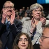 Bà Theresa May và chồng tại Đại hội thường niên ở Manchester. (Nguồn: theguardian.com)