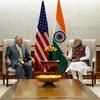 Ngoại trưởng Rex Tillerson (trái) và Thủ tướng Ấn Độ Narendra Modi tại New Delhi trong cuộc gặp ngày 25/10. (Nguồn: AFP)