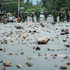  Cảnh sát được triển khai sau khi bùng phát bạo lực tại Kisumu ngày 26/10. (Nguồn: AFP/TTXVN)