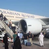 Hành khách trên chuyến bay của hãng hàng không Saudi Arabia. (Nguồn: liveandletsfly.boardingarea.com)