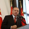 Tổng thống Thổ Nhĩ Kỳ Recep Tayyip Erdogan phát biểu tại Ankara. (Nguồn: THX/TTXVN)
