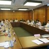 Đoàn đại biểu Quốc hội tỉnh Nam Định, An Giang và Hà Tĩnh thảo luận tại tổ. (Ảnh minh họa. Văn Điệp/TTXVN)