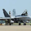 Máy bay F/A-18 của quân đội Mỹ. (Nguồn: Kyodo/TTXVN)