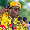 Tổng thống Zimbabwe Robert Mugabe phát biểu tại cuộc họp ở Harare. (Nguồn: AFP/TTXVN)