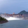 Nhà máy thủy điện Tuyên Quang mở 1 cửa xả đáy, đảm bảo an toàn hồ chứa. (Ảnh: Quang Cường/TTXVN)