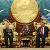 Tổng Bí thư, Chủ tịch nước Lào Bounnhang Vorachith. (Ảnh: Phương Hoa/TTXVN)