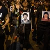 Người dân Peru biểu tình phản đối Tổng thống Kuczynski. (Nguồn: AFP)