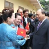 Thủ tướng Nguyễn Xuân Phúc đến thăm và nói chuyện với bà con kiều bào và cán bộ, nhân viên Đại sứ quán Việt Nam tại Thái Lan. (Ảnh minh họa. Thống Nhất/TTXVN)