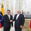 Ngoại trưởng Venezuela Jorge Arreaza (trái) và người đồng cấp Iran Javad Zarif. (Nguồn: @jaarreaza)