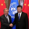 Tổng Thư ký Liên hợp quốc Antonio Guterres và Chủ tịch Trung Quốc Tập Cận Bình. (Nguồn: news.un.org)