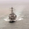 Tàu khu trục của Hải quân Mỹ . (Nguồn: AFP/TTXVN)