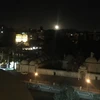 Tên lửa phòng không bay trên bầu trời tại phía nam Damascus, Syria ngày 17/4. (Nguồn: THX/TTXVN)
