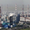 Toàn cảnh nhà máy sản xuất nhôm Rusal Sayanogorsk ở Sayanogorsk, Nga. (Nguồn: AFP/TTXVN)