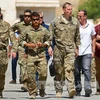 Các sỹ quan quân đội Mỹ tại Syria. (Ảnh: AFP/TTXVN)