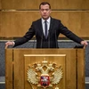 Ông Dmitry Medvedev phát biểu tại phiên họp Hạ viện Nga ở Moskva ngày 8/5. (Nguồn: AFP/TTXVN)