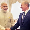 Thủ tướng Ấn Độ Narendra Modi và Tổng thống Nga Vladimir Putin. (Nguồn: ndtv.com)